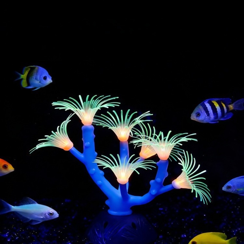 Aquarium Fish Games - Fluorescence Aquarium Fish Tank Landscape Decoration