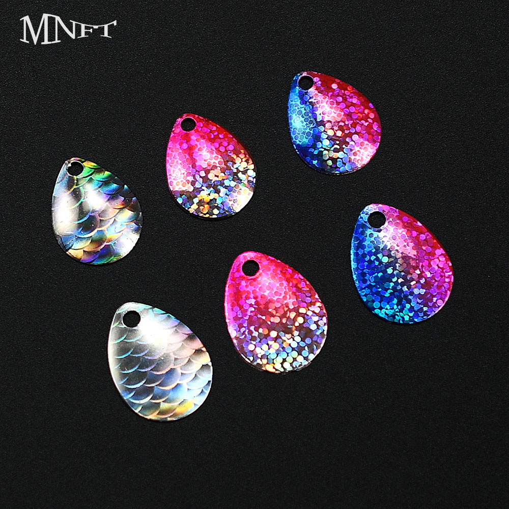 Aquarium Fish Diseases - 6Pcs Iridescent Fish Scale Spoon Blanks,