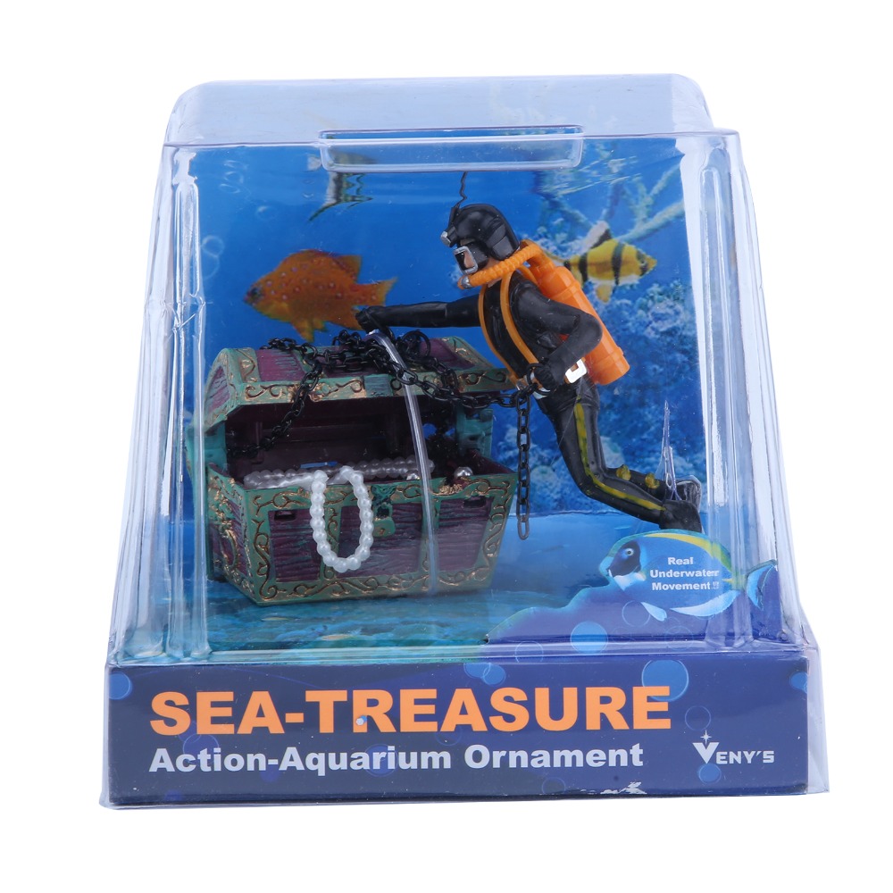Aquarium Fish Black - Resin Aquarium Ornament Live-Action Air-Operated Fish