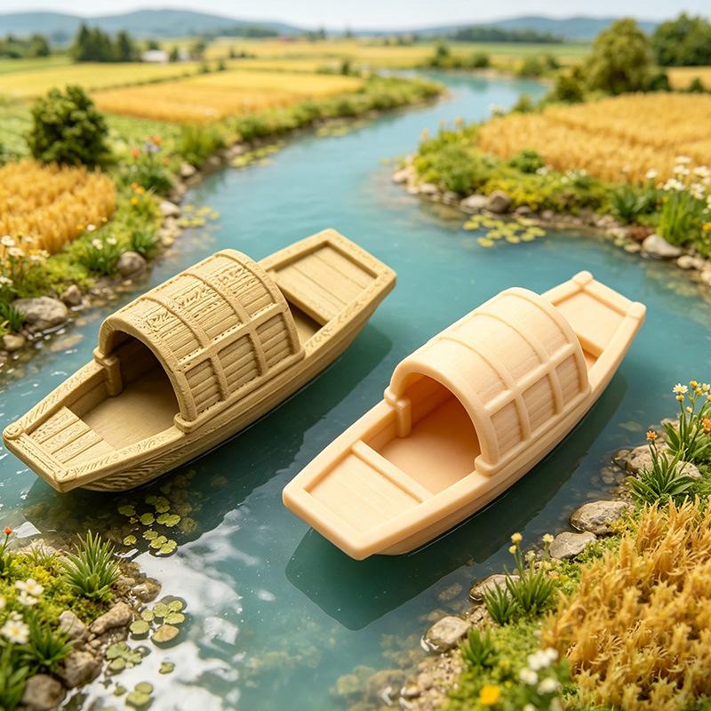 Aquarium Fish Types - 【S】Simulation Floating Mini Boat Model Figurine