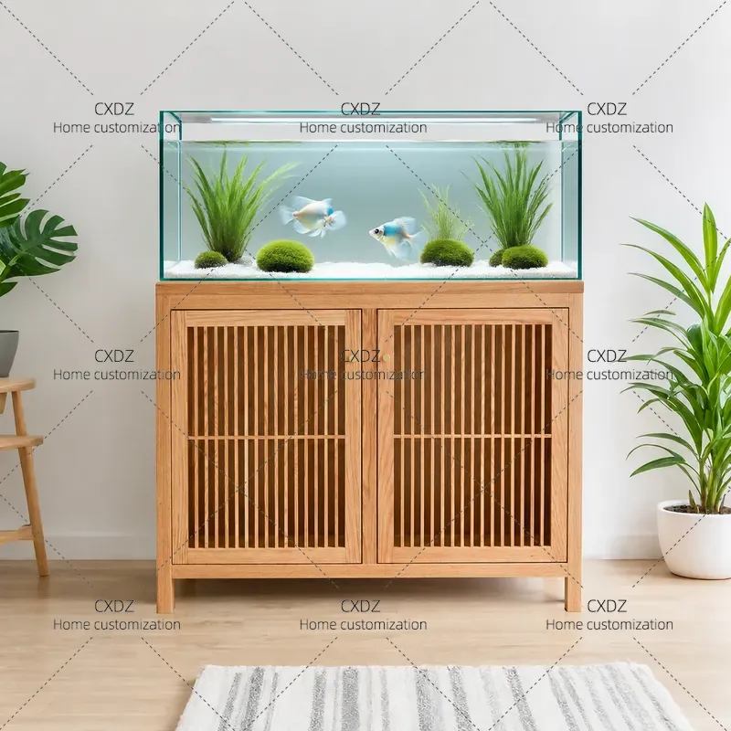 Red Oak Cherry Wood Fish Tank  - Aquarium Fish Japanese recension och pris