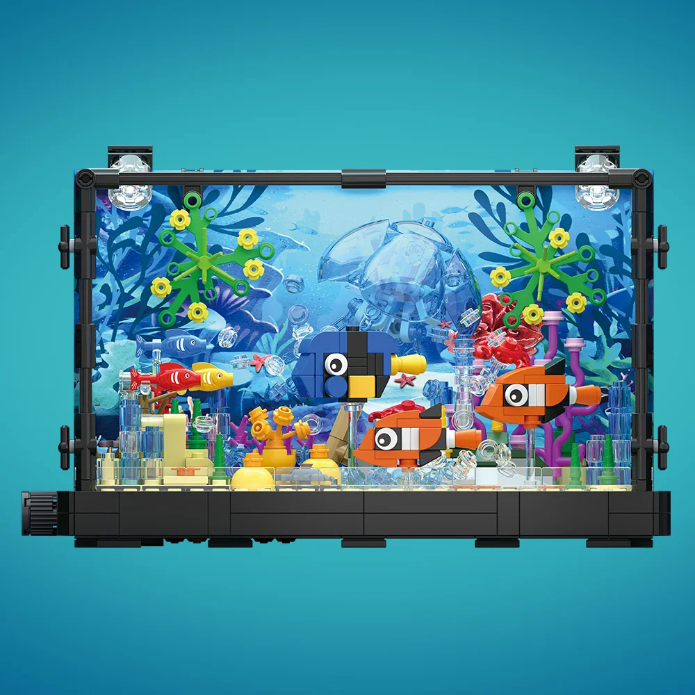 Fish Tank Building Block Set w - Aquarium Fish Games recension och pris