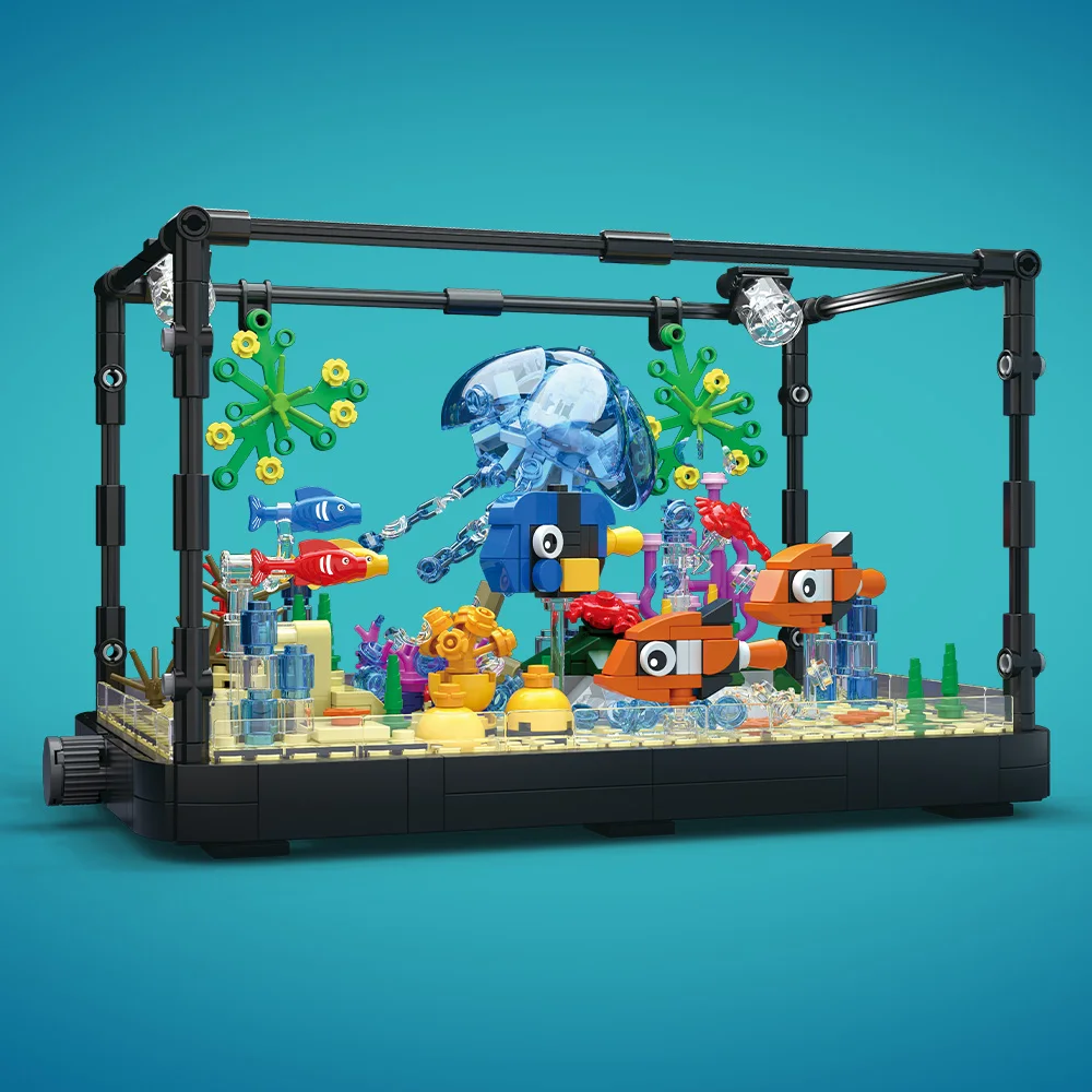 Fish Tank Building Block Set w - Aquarium Fish Games recension och pris