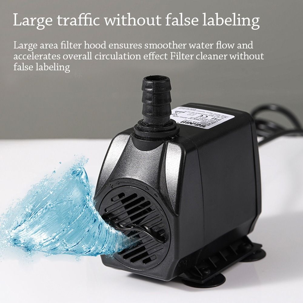 Black Submersible Water Pump U - Aquarium Fish Black recension och pris