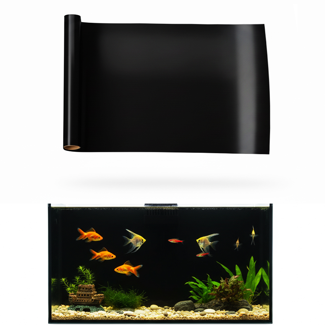 Aquarium Background Static Cli - Aquarium Fish Black recension och pris