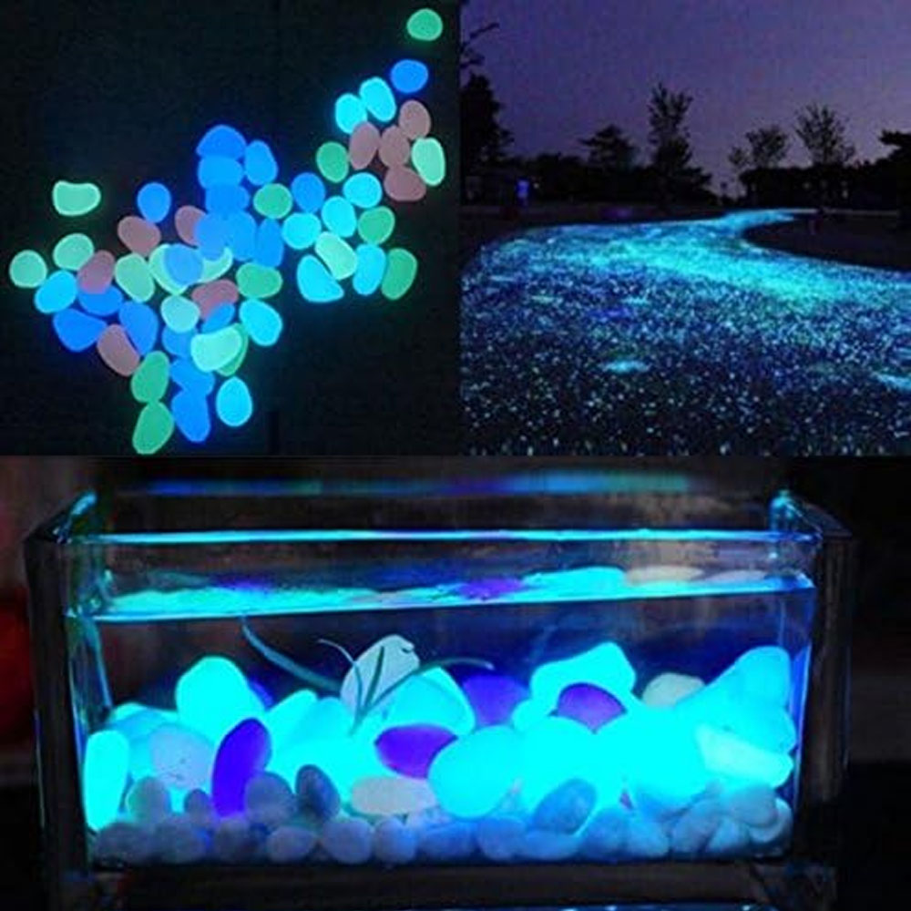 Fish Tank Rocks Glow Blue Pebb - Aquarium Fish Types recension och pris