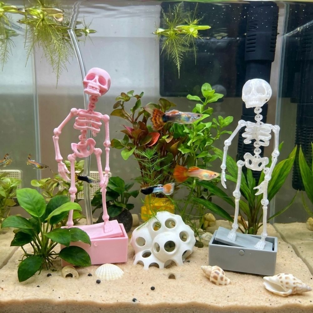 3D Printed Dancing Skeleton Aq - Aquarium Fish Diseases recension och pris