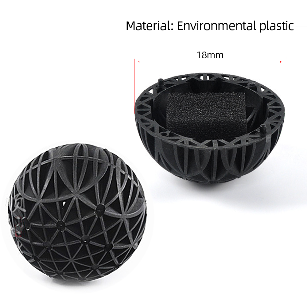 100pcs 18mm Biological Bio Bal - Aquarium Fish Black recension och pris