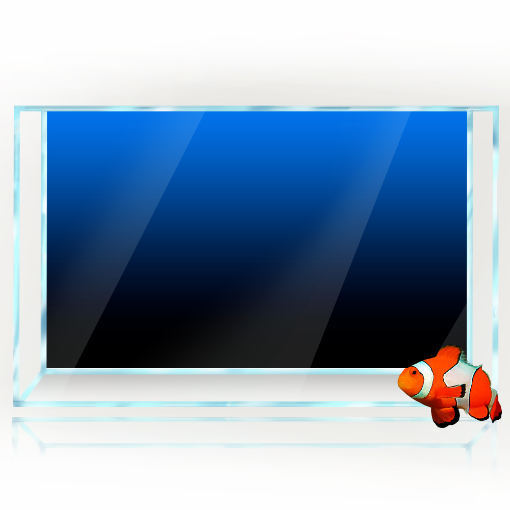 Fish Tank Background Sticker B - Aquarium Fish Black recension och pris