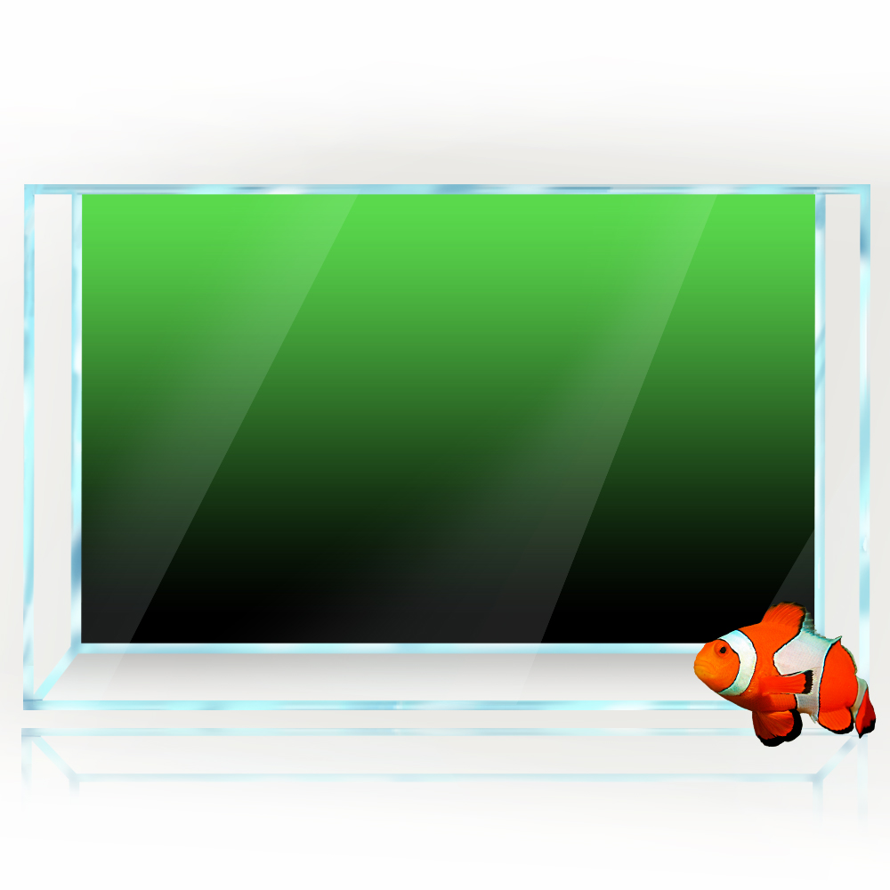 Fish Tank Background Sticker B - Aquarium Fish Black recension och pris