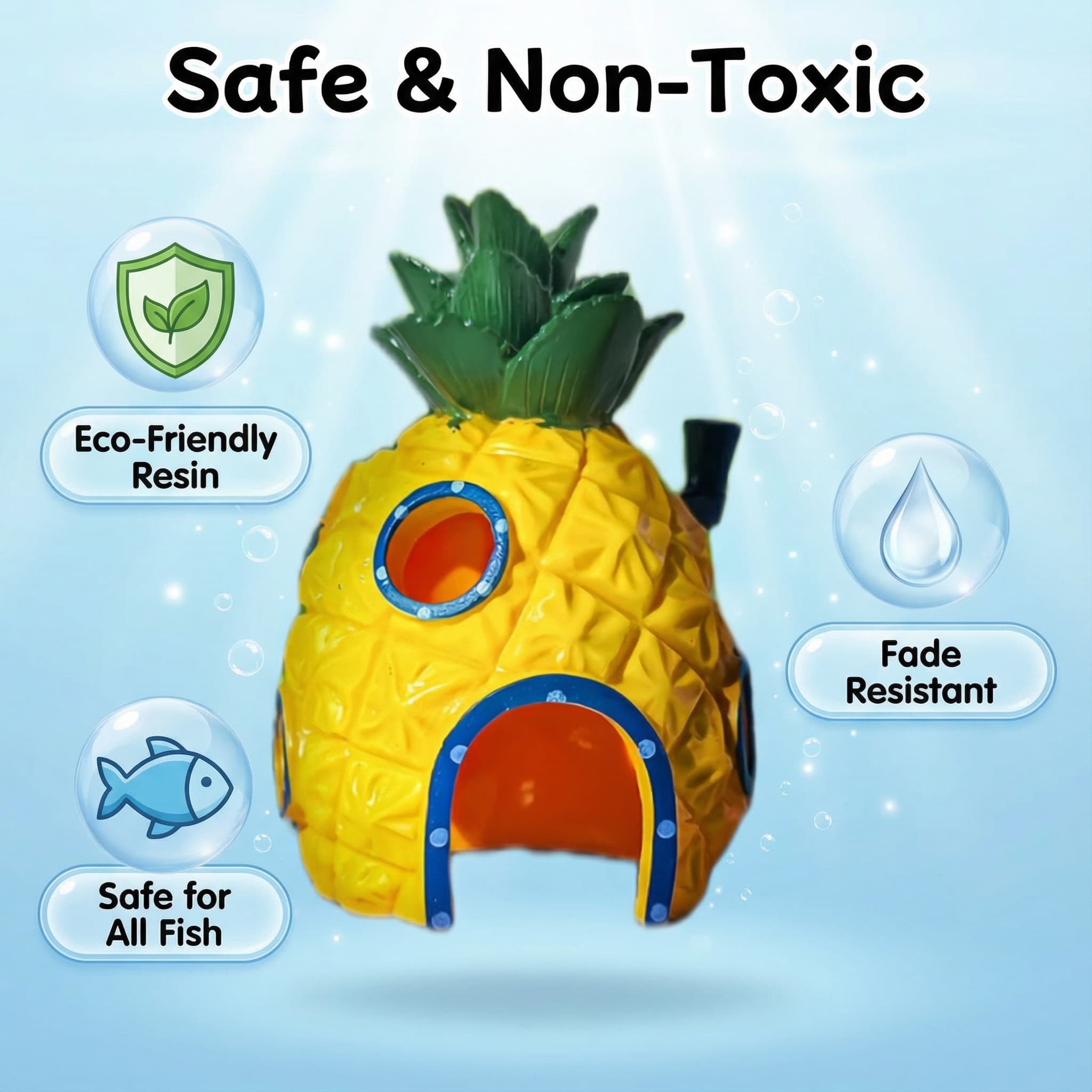 Pineapple House Aquarium Decor - Aquarium Fish Games recension och pris